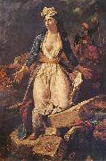 Eugene Delacroix Greece Expiring on the Ruins of Missolonghi oil painting artist